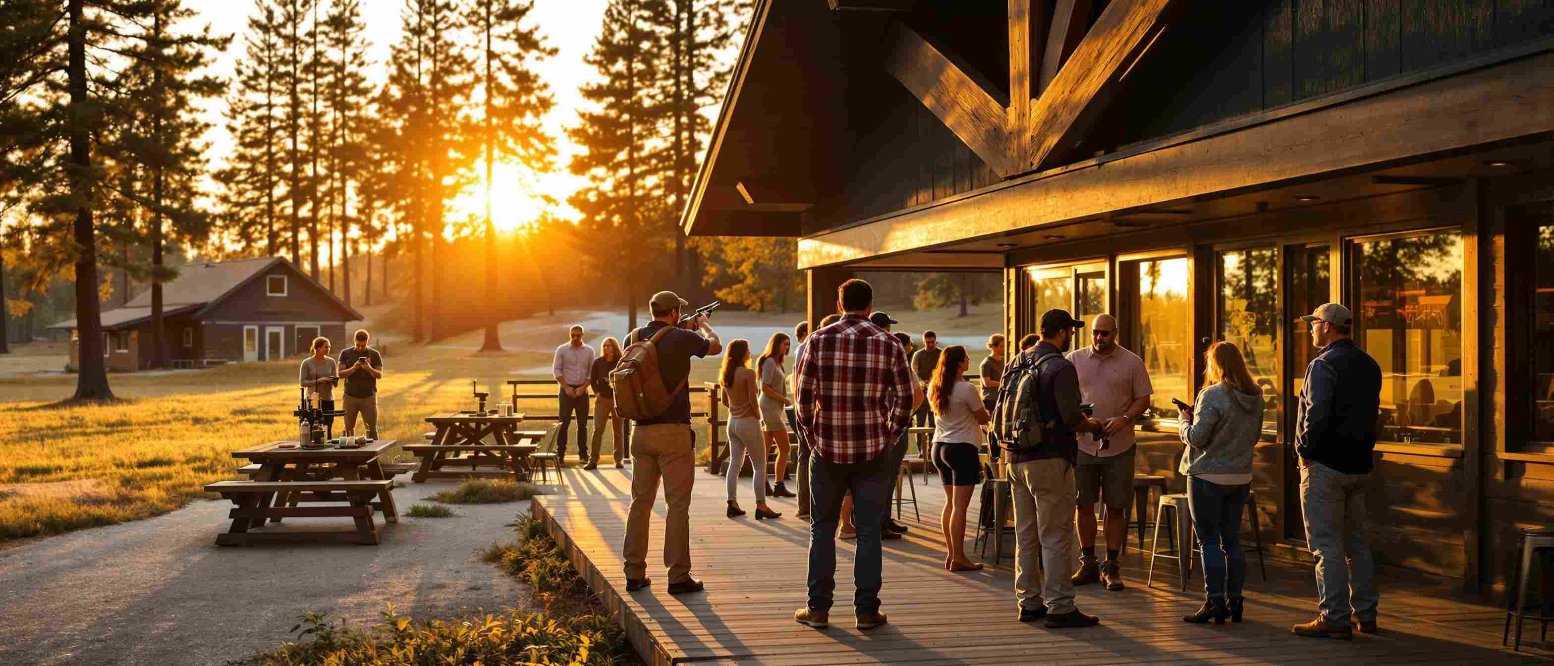 Arrowhead Gun Club members socializing